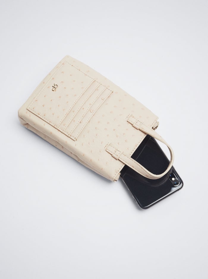 Parfois Embossed Taska Na Mobil Damske Béžové | Slovensko-ZPUW91586