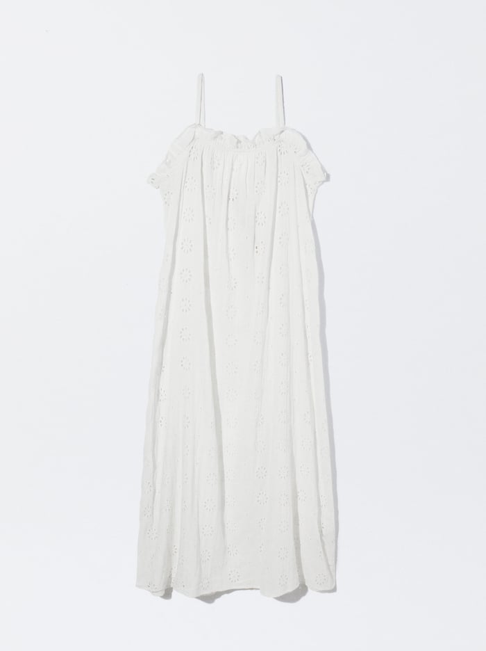 Parfois Embroidered Long Saty Damske Biele | Slovensko-UFYW47265