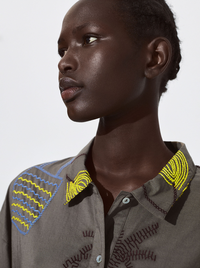 Parfois Embroidered Shirt Saty Damske Viacfarebný | Slovensko-SGDA41620