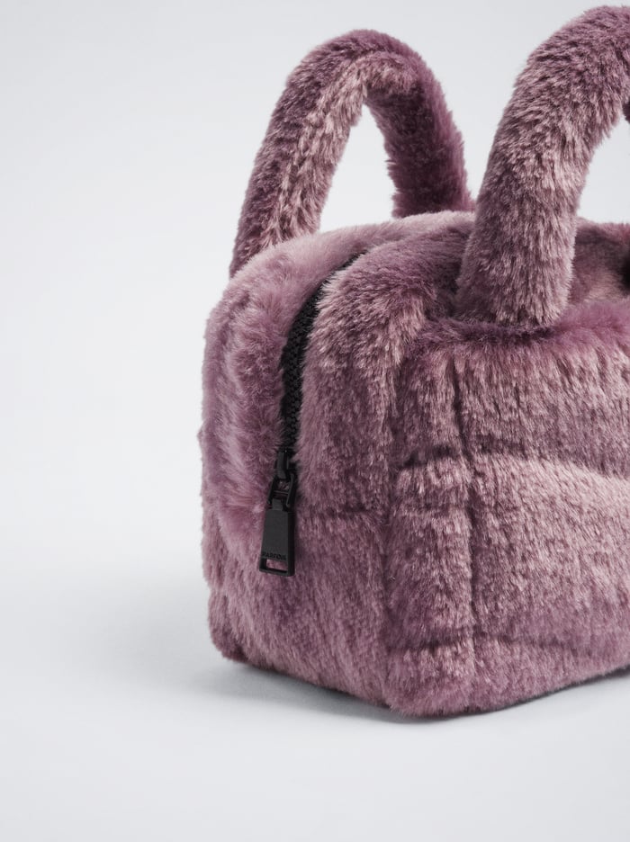 Parfois Faux Fur Crossbody Kabelka Damske Nachový | Slovensko-QNTP10562