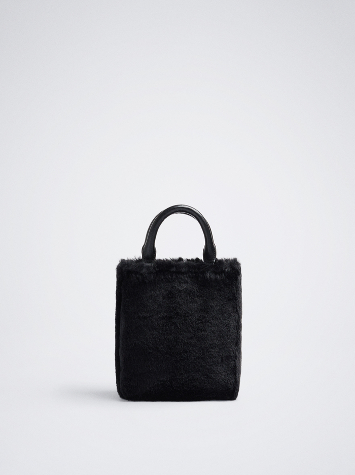 Parfois Faux Fur Taska Na Mobil Damske Čierne | Slovensko-DMQY40596