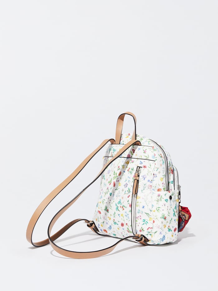 Parfois Floral Print Batohy Damske Červené | Slovensko-TZSG69017
