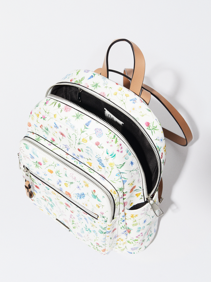 Parfois Floral Print Batohy Damske Červené | Slovensko-TZSG69017