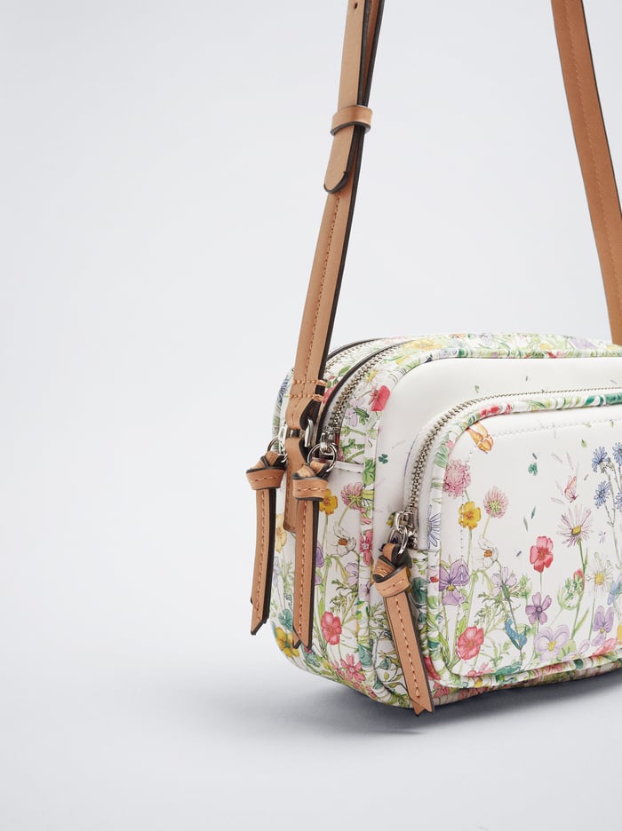 Parfois Floral Print Crossbody Kabelka Damske Viacfarebný | Slovensko-EVBO27065