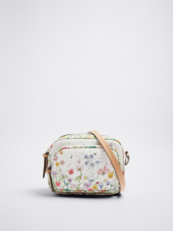 Parfois Floral Print Crossbody Kabelka Damske Viacfarebný | Slovensko-EVBO27065