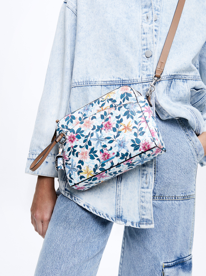 Parfois Floral Print Crossbody Kabelka Damske Viacfarebný | Slovensko-HWJG65107