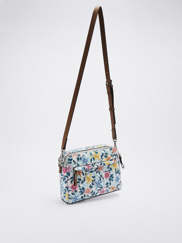 Parfois Floral Print Crossbody Kabelka Damske Viacfarebný | Slovensko-HWJG65107