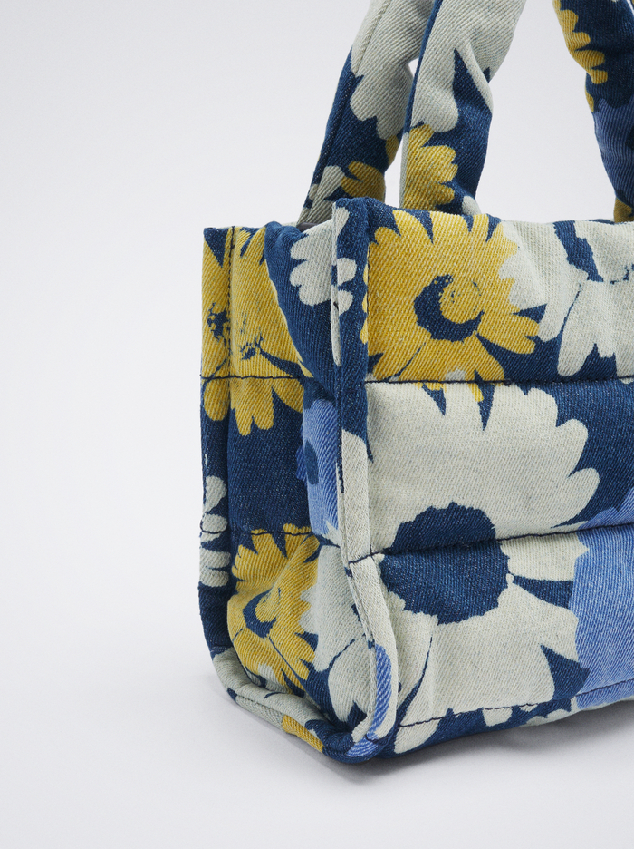 Parfois Floral Print Denim Kabelky Damske Modre | Slovensko-VUAX65137