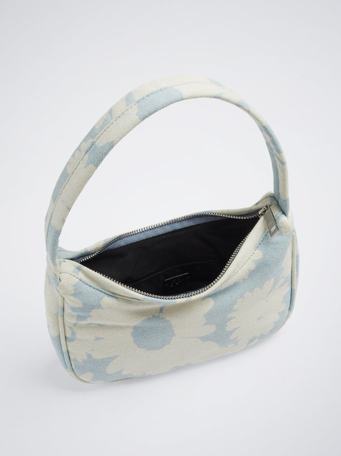 Parfois Floral Print Denim Taška Cez Rameno Damske Modre | Slovensko-NUQB54938