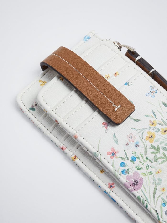 Parfois Floral Print Držiteľ Karty Damske Biele | Slovensko-DBSN92075
