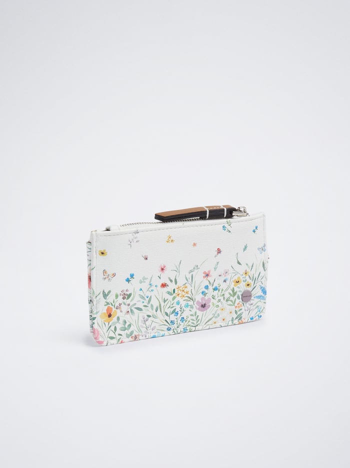 Parfois Floral Print Držiteľ Karty Damske Biele | Slovensko-DBSN92075