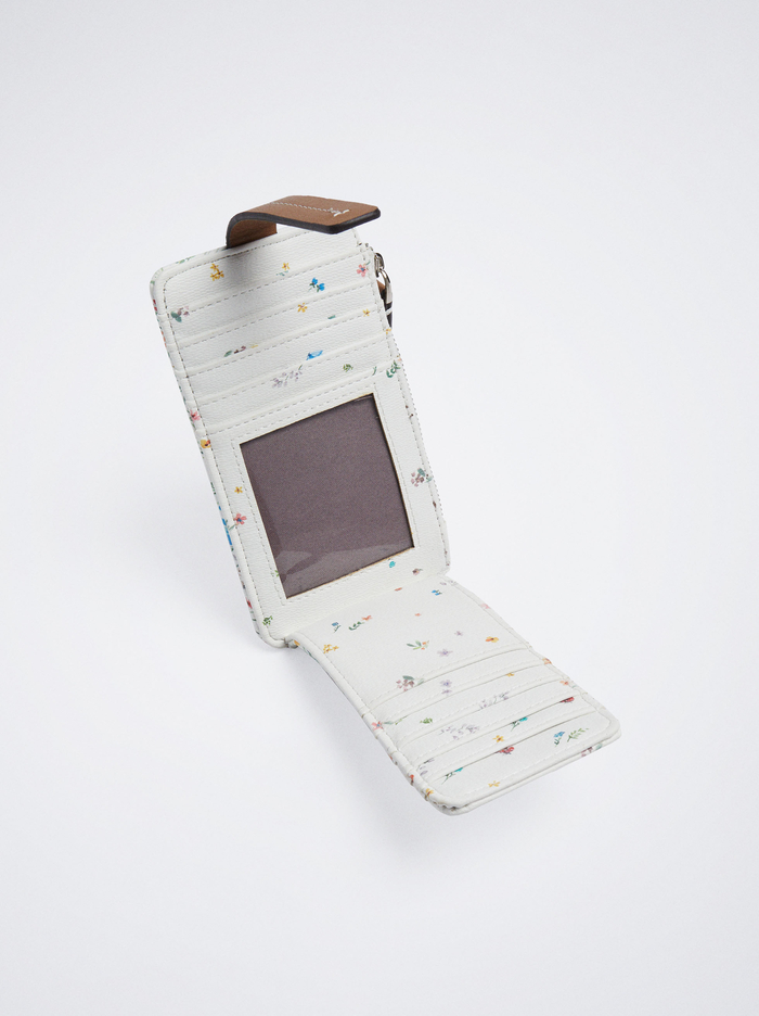 Parfois Floral Print Držiteľ Karty Damske Biele | Slovensko-DBSN92075
