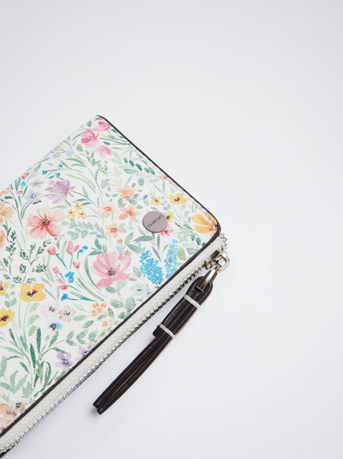 Parfois Floral Print Držiteľ Karty Damske Biele | Slovensko-ENKG54871