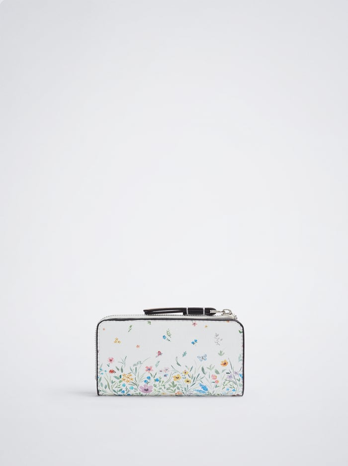 Parfois Floral Print Držiteľ Karty Damske Biele | Slovensko-ENKG54871