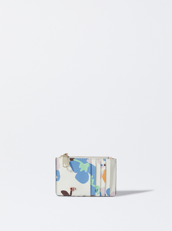 Parfois Floral Print Držiteľ Karty Damske Biele | Slovensko-HVJX27319