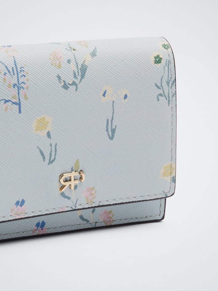 Parfois Floral Print Držiteľ Karty Damske Modre | Slovensko-SNWP25938