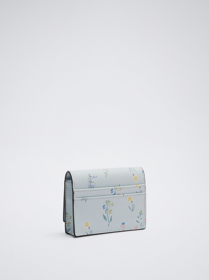 Parfois Floral Print Držiteľ Karty Damske Modre | Slovensko-SNWP25938