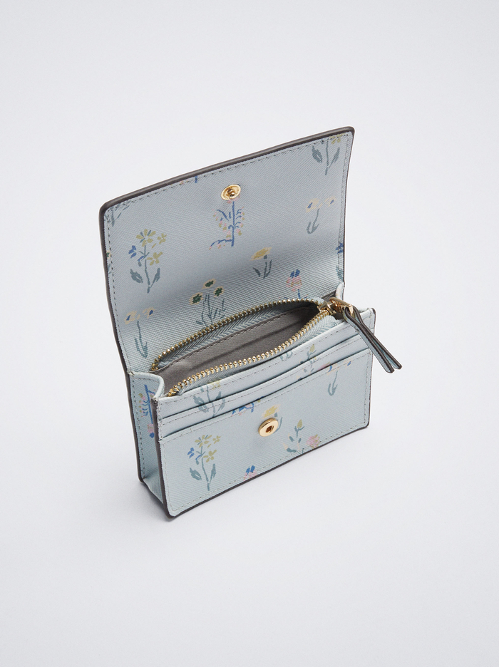 Parfois Floral Print Držiteľ Karty Damske Modre | Slovensko-SNWP25938