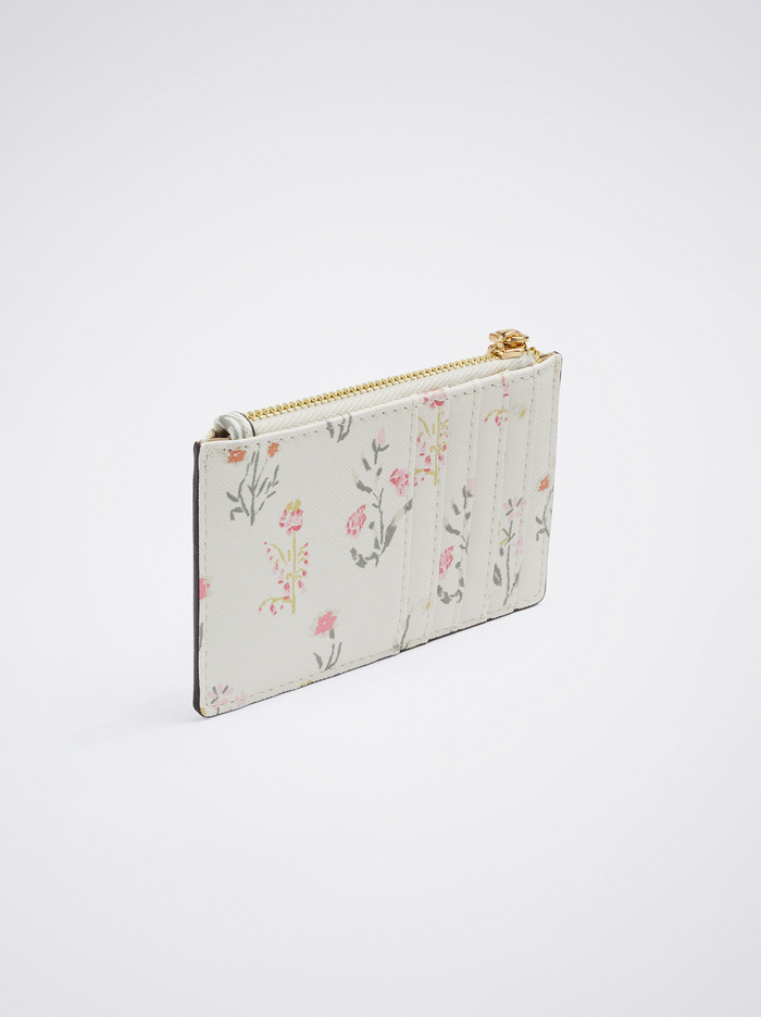 Parfois Floral Print Držiteľ Karty Damske Biele | Slovensko-TBAJ31907
