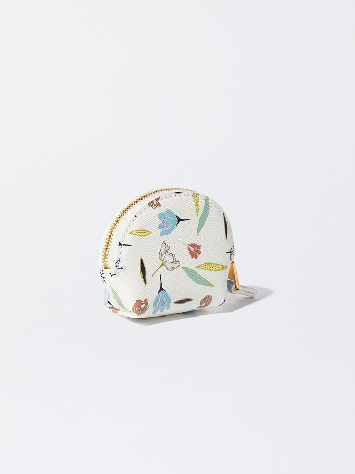 Parfois Floral Print Penazenka Na Mince Damske Biele | Slovensko-ZKNG95140