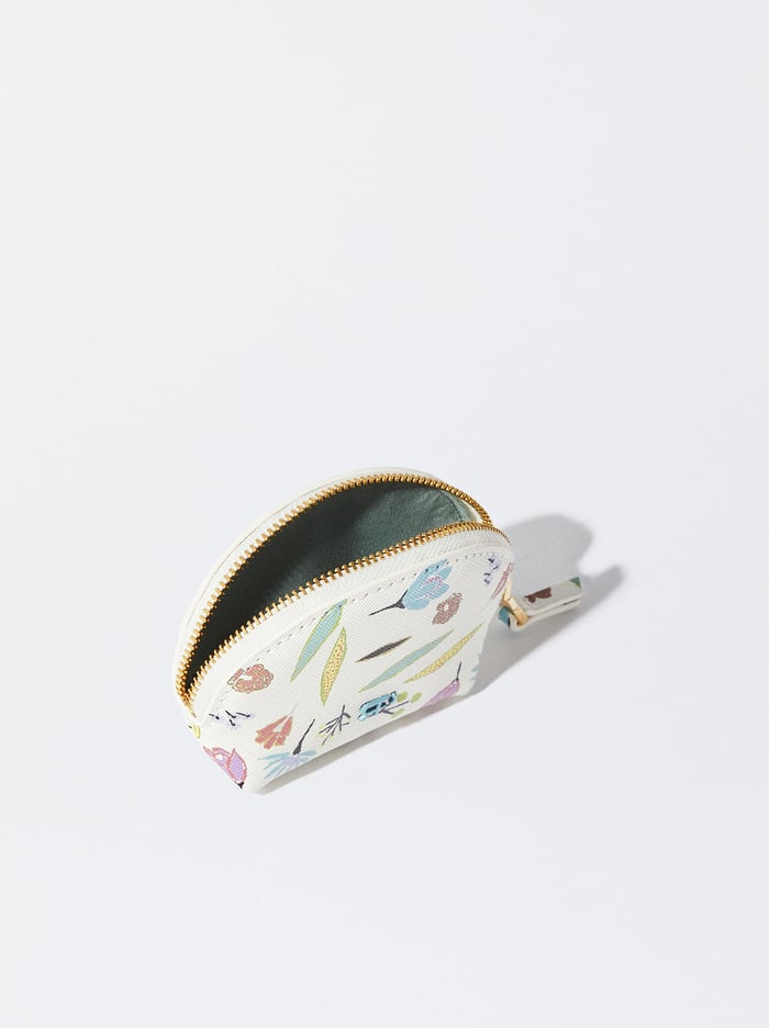 Parfois Floral Print Penazenka Na Mince Damske Biele | Slovensko-ZKNG95140