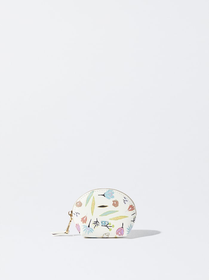 Parfois Floral Print Penazenka Na Mince Damske Biele | Slovensko-ZKNG95140