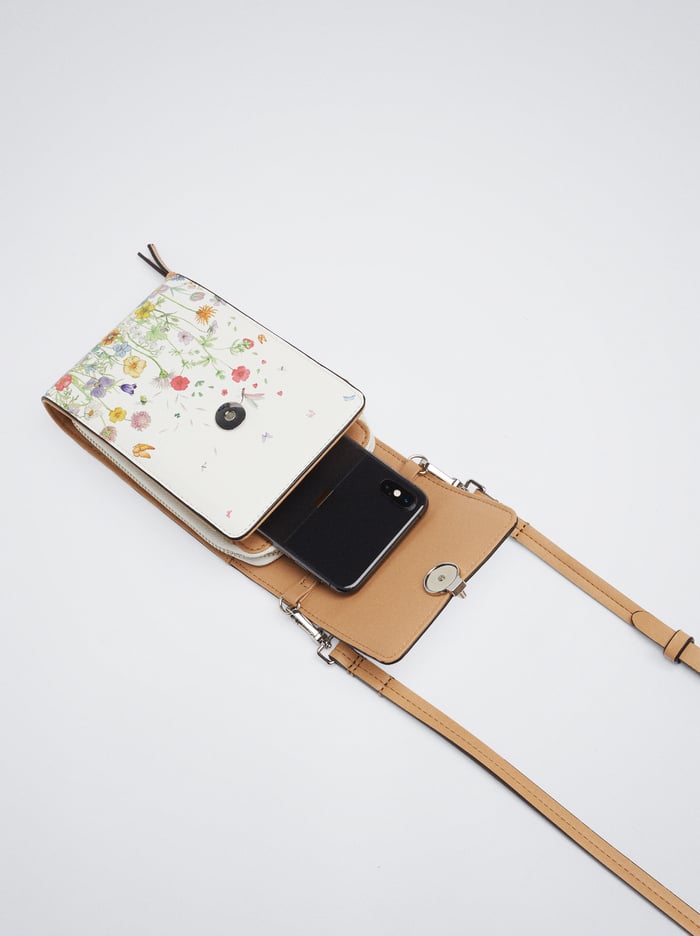 Parfois Floral Print Taska Na Mobil Damske Viacfarebný | Slovensko-ATID75391
