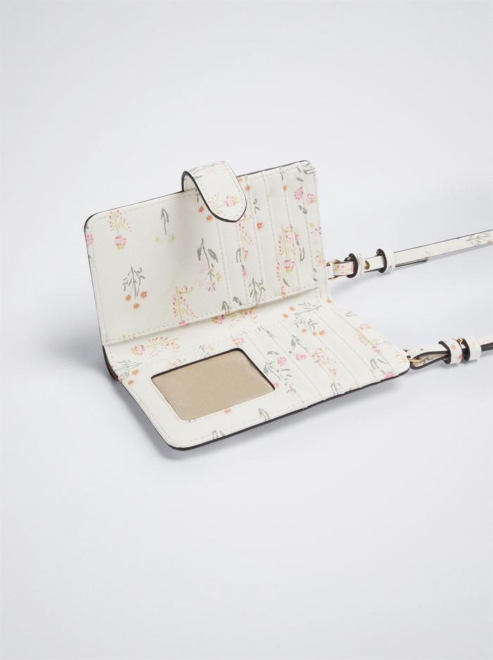 Parfois Floral Print Taska Na Mobil Damske Biele | Slovensko-GMQZ26875