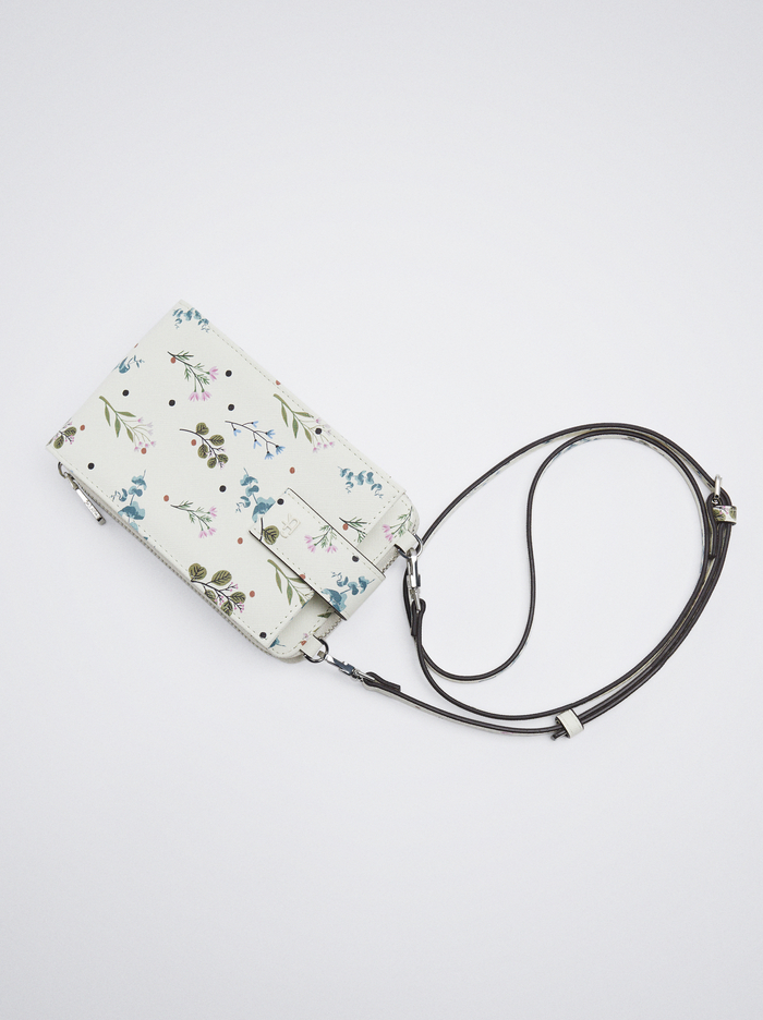 Parfois Floral Print Taska Na Mobil Damske Biele | Slovensko-JGST58207