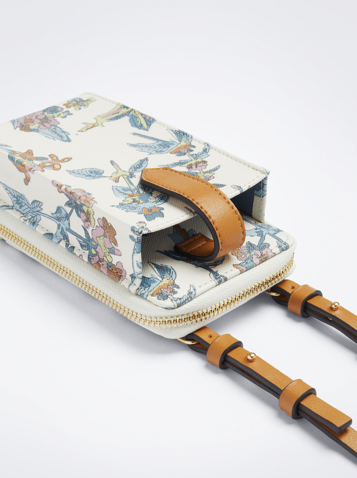 Parfois Floral Print Taska Na Mobil Damske Viacfarebný | Slovensko-YOLP83657