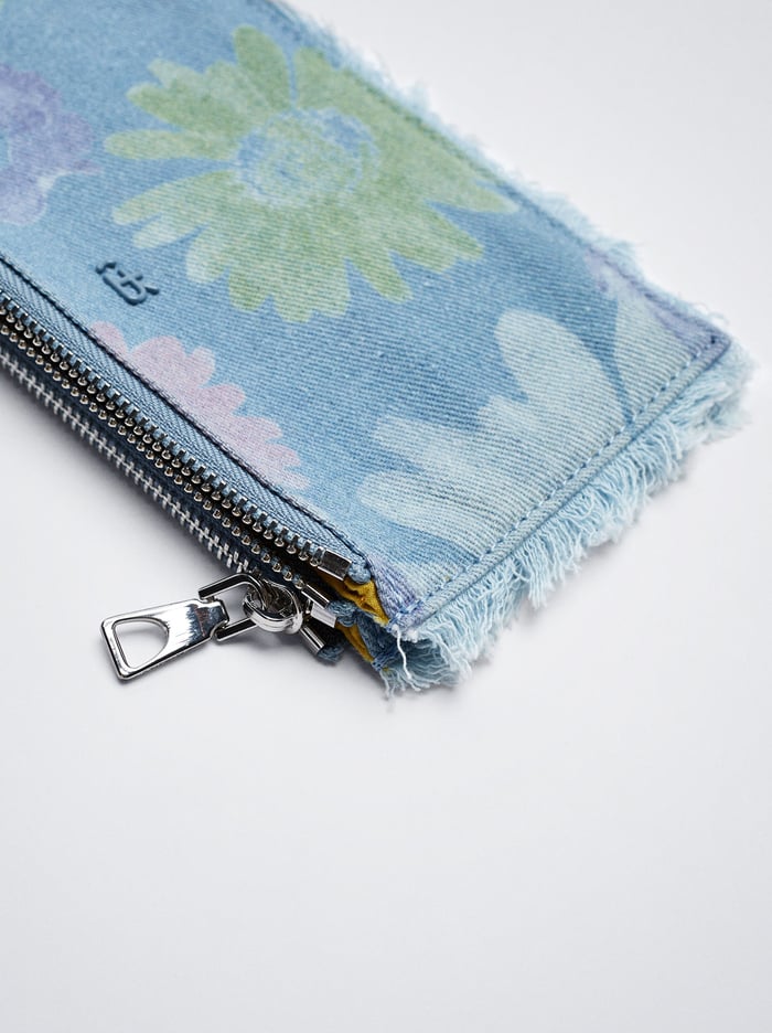 Parfois Flower Print Denim Penazenky Damske Modre | Slovensko-VYZT59682