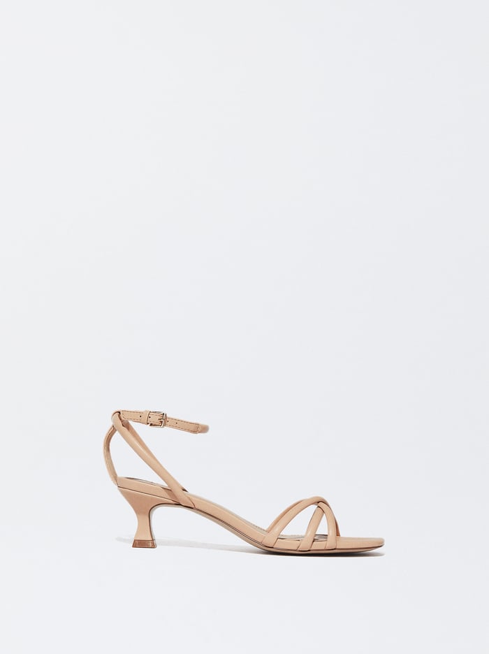 Parfois Golden Medium-Heel Sandále Damske Béžové | Slovensko-LEZU57128