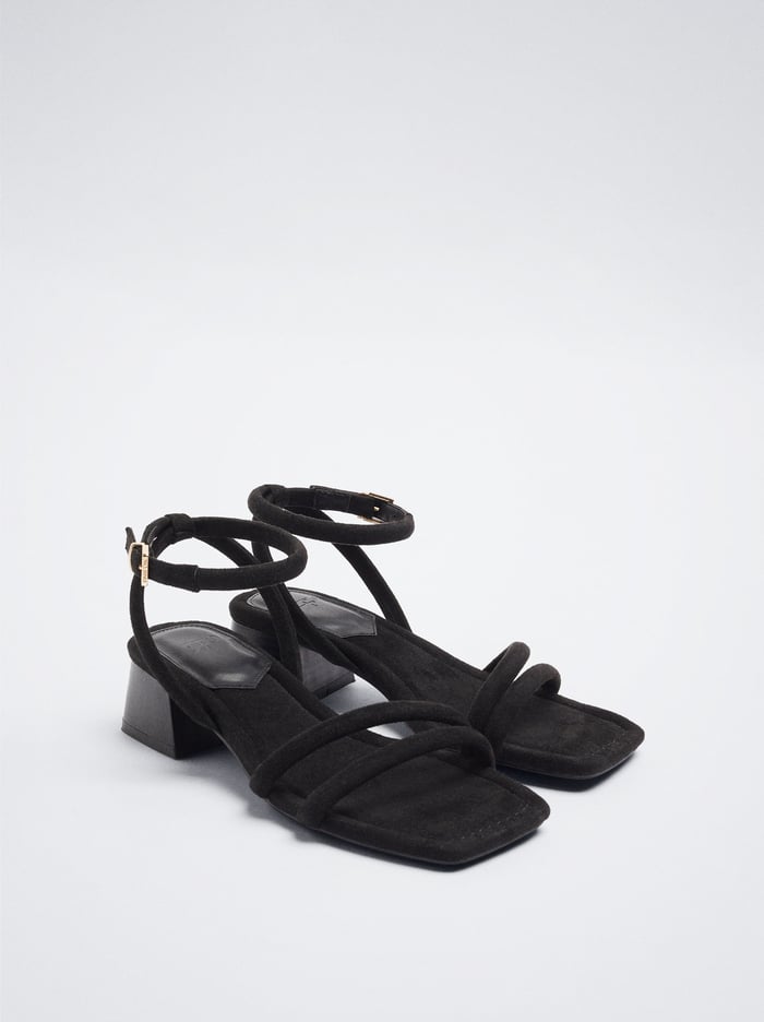 Parfois Heel With Tubular Straps Sandále Damske Čierne | Slovensko-HOET42958