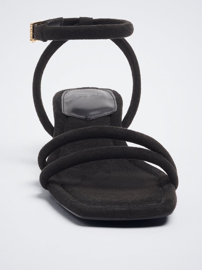 Parfois Heel With Tubular Straps Sandále Damske Čierne | Slovensko-HOET42958