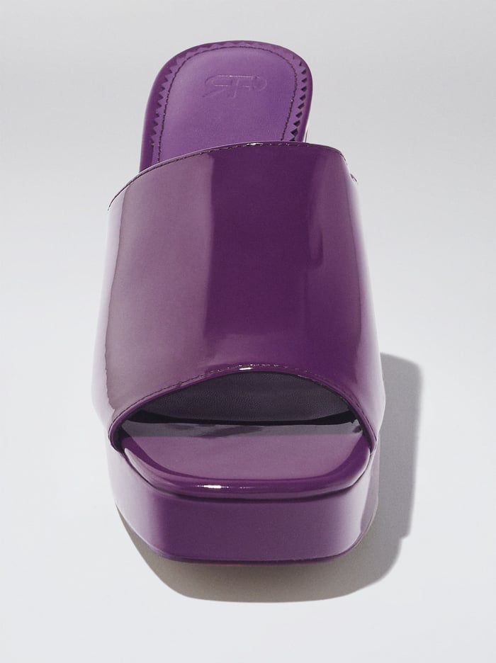 Parfois High-Heel Lakovane Mules Damske Nachový | Slovensko-MFDK25961