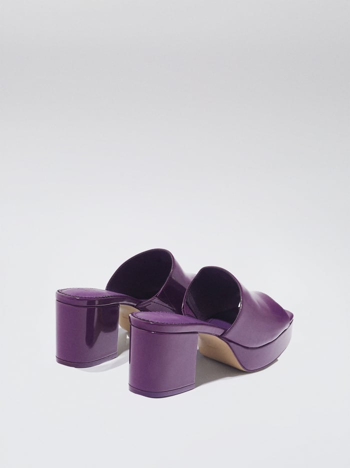 Parfois High-Heel Lakovane Mules Damske Nachový | Slovensko-MFDK25961