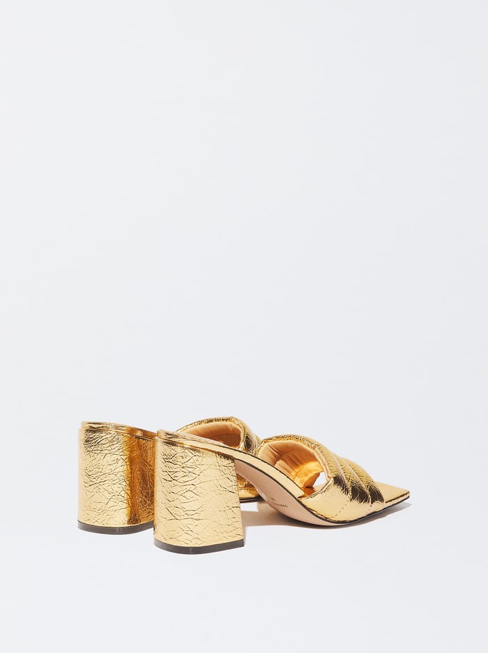 Parfois High-Heel Metallic Sandále Damske Zlate | Slovensko-CEOJ36028