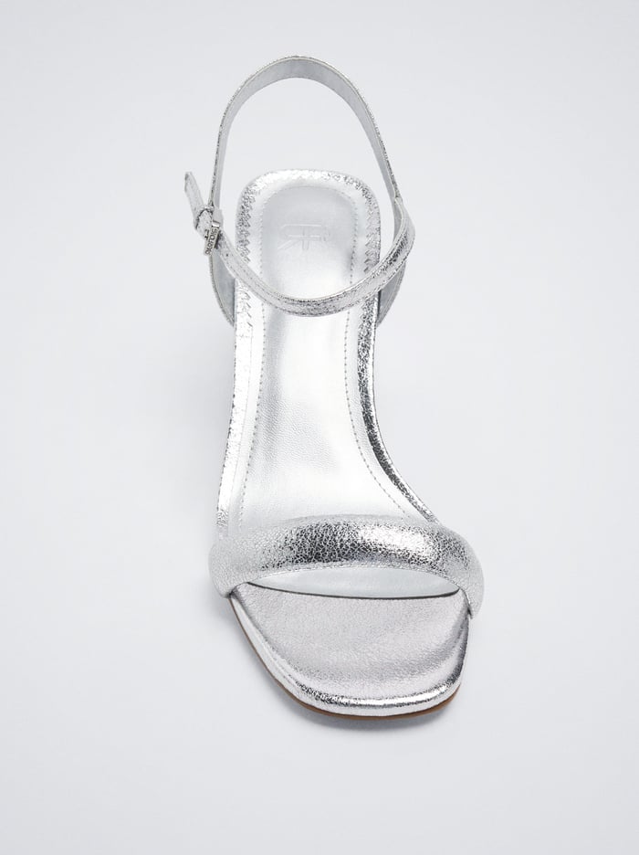 Parfois High-Heel Metallic Sandále Damske Strieborne | Slovensko-XWJB54937