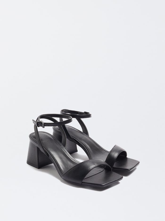 Parfois High-Heel With Ankle Straps Sandále Damske Čierne | Slovensko-DVEK86049