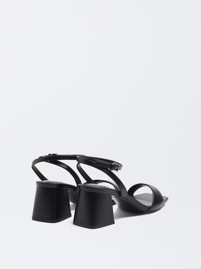 Parfois High-Heel With Ankle Straps Sandále Damske Čierne | Slovensko-DVEK86049