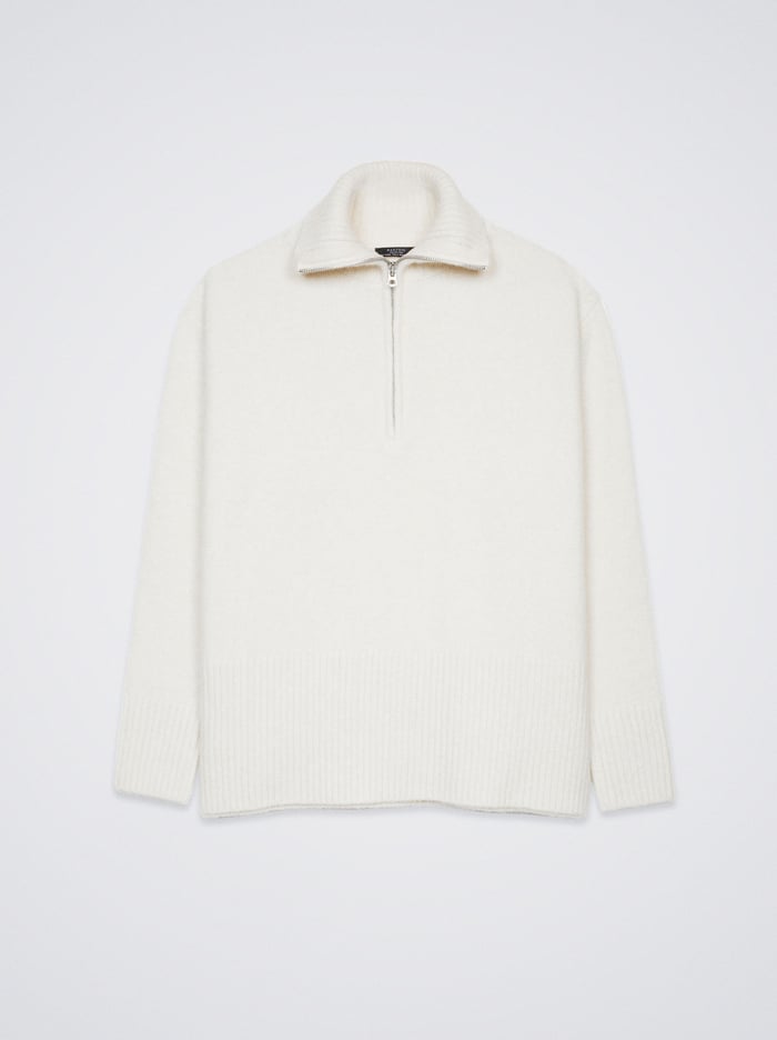 Parfois High-Neck Knit Sweater Damske Biele | Slovensko-TMDQ68502