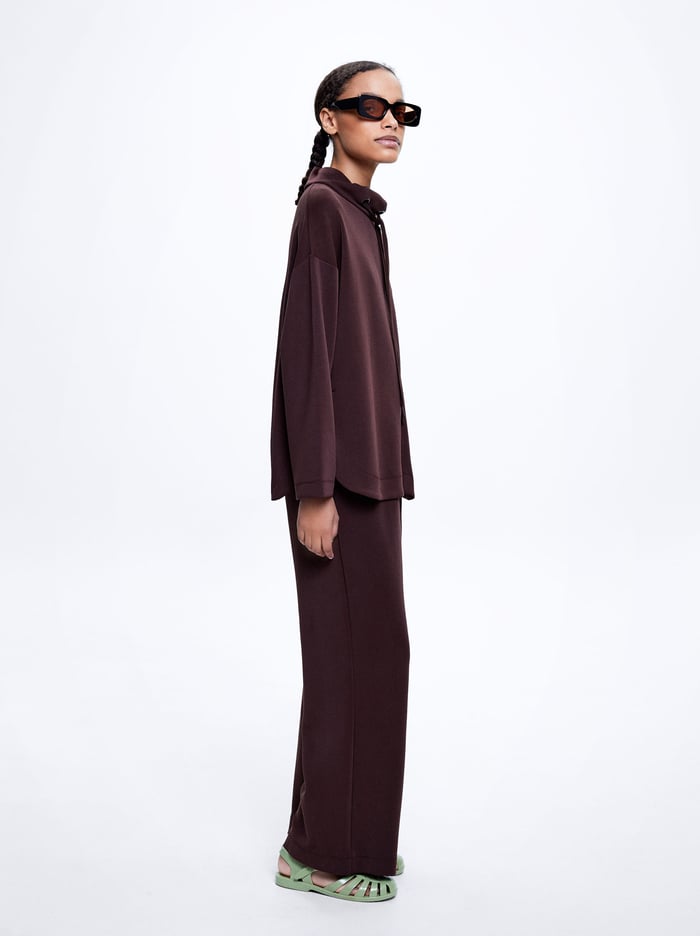 Parfois High-Neck Modal Mikiny Damske Bordove | Slovensko-JLMS28371