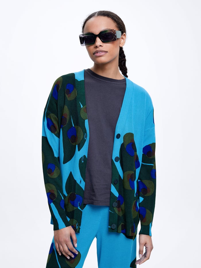Parfois Jacquard Knit Kardigán Damske Viacfarebný | Slovensko-BKIX03789