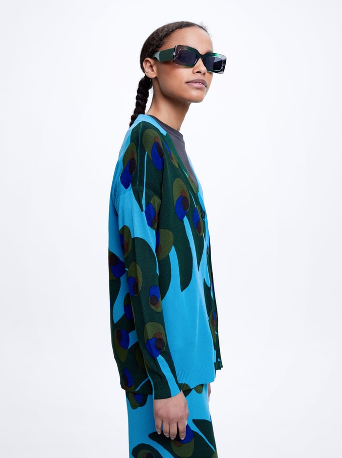 Parfois Jacquard Knit Kardigán Damske Viacfarebný | Slovensko-BKIX03789