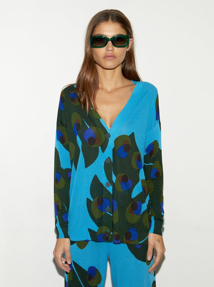 Parfois Jacquard Knit Kardigán Damske Viacfarebný | Slovensko-BKIX03789