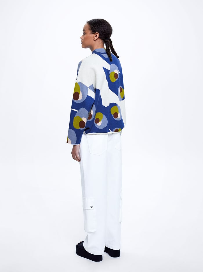Parfois Jacquard Knit Kardigán Damske Viacfarebný | Slovensko-HMKZ26739
