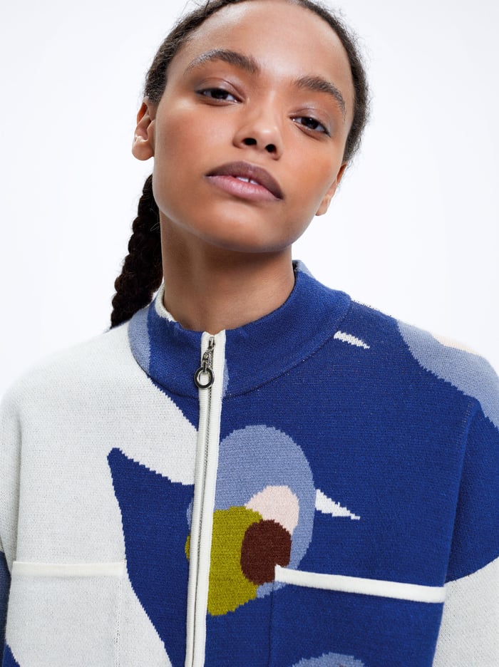 Parfois Jacquard Knit Kardigán Damske Viacfarebný | Slovensko-HMKZ26739