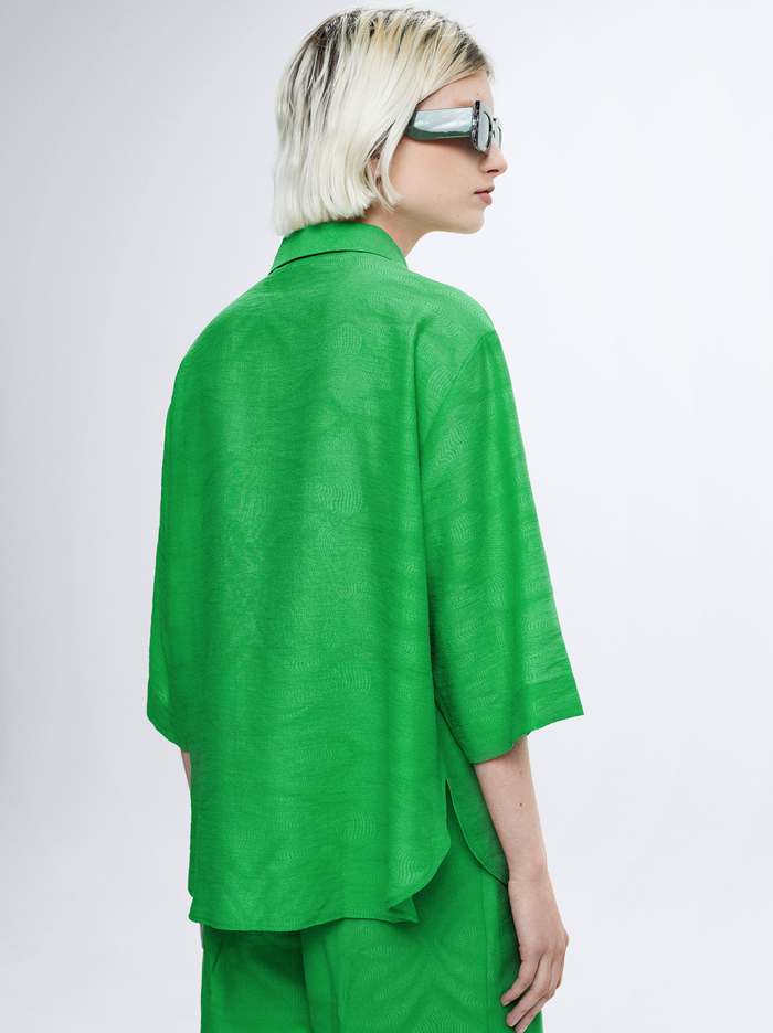Parfois Jacquard Kratke-Sleeved Kosele Damske Zelene | Slovensko-KXSO67308