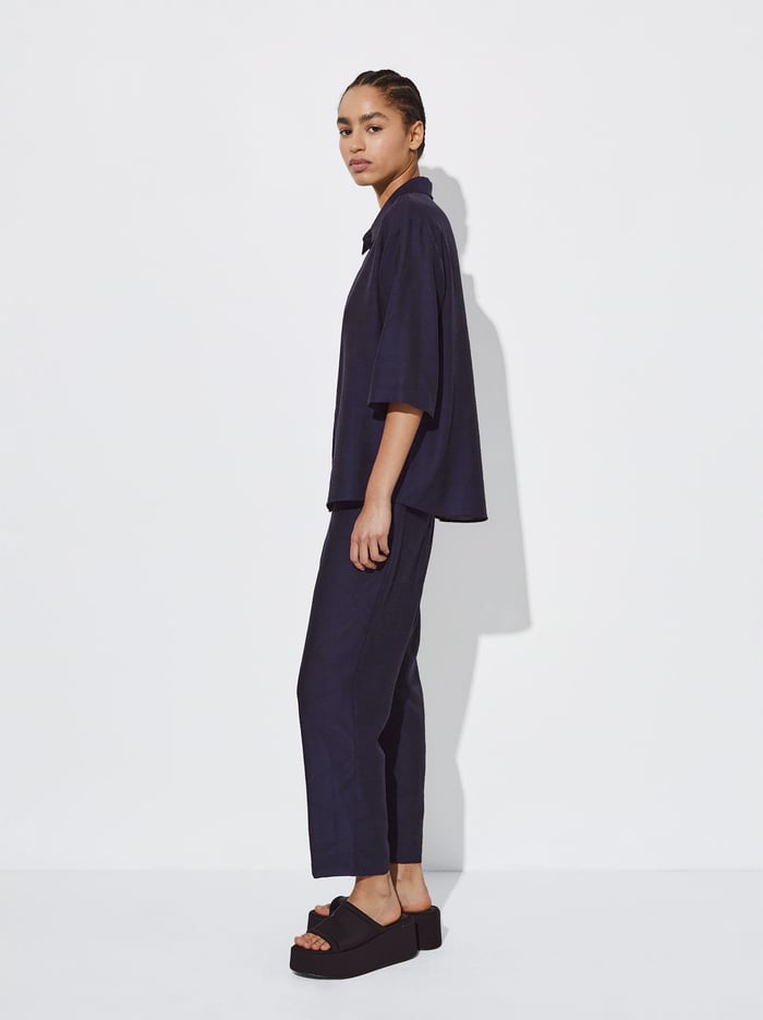 Parfois Jacquard Kratke-Sleeved Kosele Damske Námornícka Modrá | Slovensko-TELZ98534