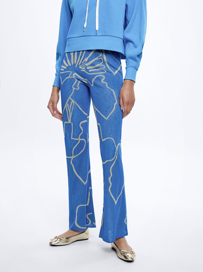 Parfois Jacquard Nohavice Damske Modre | Slovensko-BHGW64802